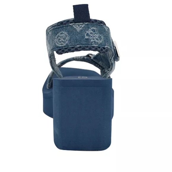 GUESS BRAND NEW Women's Daysa Quattro-G Strappy Eva Wedge Sandals - Picture 3 of 5